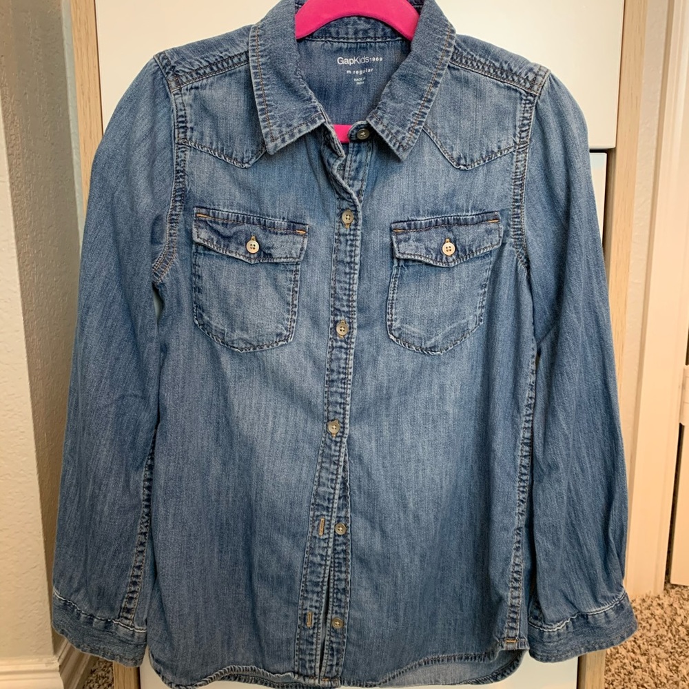 Girls Gap Kids Denim shirt